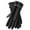 Black, variant on Winter Gloves,Autumn and Winter Women'S Velvet Metal Buckle Temperament Gloves with Protein Leather U Five Finger Full Screen Elegant Style Women Gloves for Cold Weather Clearance Pink