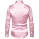 thumbnail image 4 of Jumpingount Slim Fit Camisetas de manga larga para hombres - Transpirable y lavable a máquina Camisa de satén para hombres Camisa formal de manga Type3 NO3, 4 of 6