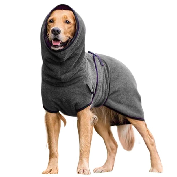 Ropa para perros de compañía, albornoz de secado, abrigo, ropa más cálida para cachorros