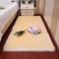 thumbnail image 4 of Wosthever Manta Alfombra Sofá Interior Área grande Mesita de noche Estera antideslizante para niños Cojín de piso peludo Decoraciones para Decoración del hogar Beige, 4 of 6