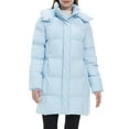 thumbnail image 5 of Wantdo Women's Recycled Jacket Mid-Length Winter Coat Quilted Winter Outerwear Jacket Light Blue M, 5 of 10