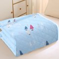 thumbnail image 4 of Qocolhg Summer Cooler Quilt, Washable & Lightweight Summer Comforter Cooling Blanket for All Season Use, Machine Washable, Bedding Soft Coverlet Conditioned Quilts for Kids, 39x59 inch, Blue, 4 of 7