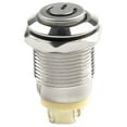 thumbnail image 6 of 12mm Metal Push Button Switch Power Button Waterproof Flat LED Light 12V-24V, 6 of 7
