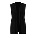 Geyoo Womens Long Vests Sleeveless Open Front Cardigan Layering Vest