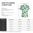 thumbnail image 4 of Fuzoiu Cute Dinosaur Blue Green Print Women's Classic V-Neck T-Shirt, Short Sleeve V Neck Tees for Casual Everyday Wear,Casual Fit Tee,Summer Fashion Tops-XX-Large, 4 of 5