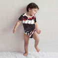thumbnail image 3 of Kdxio Fierce Red Viper Graphic Art Pattern Unisex Baby Cotton Short Sleeve Bodysuits-12 Months, 3 of 5