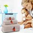 thumbnail image 4 of Coral Velvet Set Little Dinosaur Series Soft Water Absorbent Mother Set Scarf, 4 of 5