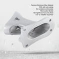 thumbnail image 4 of Flag Holder, 1in Inner Diameter Aluminum Alloy Flagpole Mount 2 Position  for Outdoor Railing for Roof Silver, 4 of 7