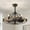Grey brown, variant on HOOMEDELIER 27'' Farmhouse Ceiling Fan with Light,Reversible Farmhouse 6-Speed with Remote,3 Blades Vintage Cage Chandelier Fan for Indoor