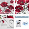 thumbnail image 4 of Red Poppy Blackout Curtains for Bedroom/Living Room, Thermal Insulated Kitchen Curtains, Spring Summer Farmhouse Flowers Watercolor Grommet Darkening Window Treatment Drapes 42"x84"x2, 4 of 8