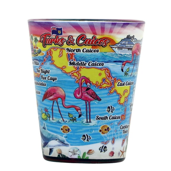 Turks & Caicos Scene In and Out Shot Glass