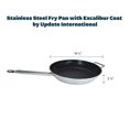 thumbnail image 2 of Update International (SFC-14) 14" Induction Ready Excalibur-Coated S/S Fry Pan w/Helper Handle,Silver, 2 of 6