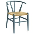 thumbnail image 5 of Modway Amish 32" Wood Dining Accent Chair in Harbor Blue, 5 of 10