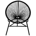 thumbnail image 4 of vidaXL Garden Moon Chair Poly Rattan Black, 41383, 4 of 4