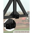 thumbnail image 4 of Telyswee 3 Point 2" Receiver Trailer Hitch Category 1Tractor Tow Drawbar Pull Black Heavy Duty Compatible for Kubota, John Deere, BX, LM25H, Cat, WLM Tractor, NorTrac, Yanmar, Kioti, 4 of 6