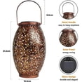 thumbnail image 3 of First-Class Panel Efficiency Solar Outdoor Lantern, Waterproof With Warm White Glow For Garden Decor (1 Pc), 3 of 5