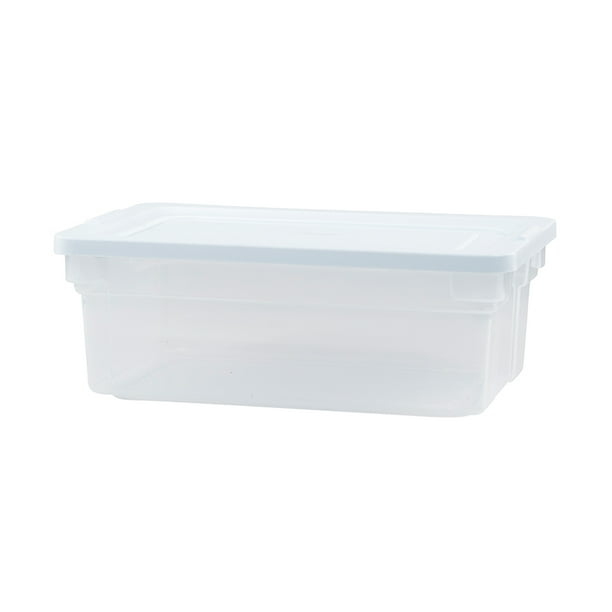 Rubbermaid Classic Clear Stackable 12 Quart Plastic Storage Bins