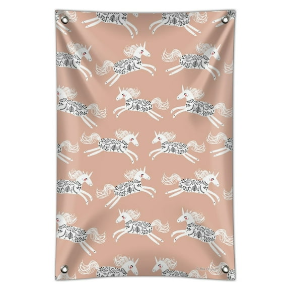 Prancing Unicorns Home Business Office Sign