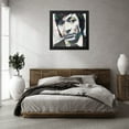 thumbnail image 3 of Stephen Chambers 26x26 Black Modern Wood Framed Wall Art Titled - Charlie, 3 of 6