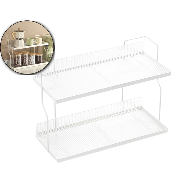 Dvruxg Stainless Steel Kitchen Shelf & Spice Rack – Multifunctional Countertop Storage Organizer with Drainage, Over Sink Organizer for Utensils, Sponges, Spices