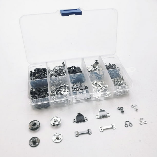 Broches para coser, ganchos para coser faldas, kit de broches para coser sujetadores de gancho y ojo de metal sujetadores para falda, sujetador, pantalones, ropa XianweiShao 8390613962423