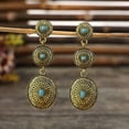 thumbnail image 5 of Country Concert Outfits for Women Western Earrings CowBoy CowGirl Drop Dangle Earring Vintage Oval Earring Turquoise Jewelry Western Accessories, 5 of 19