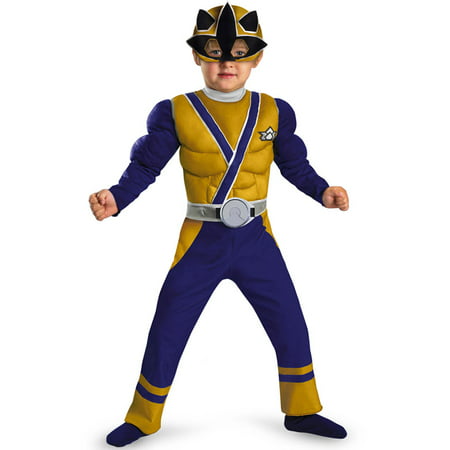 Gold Power Ranger Samurai Muscle Toddler Halloween