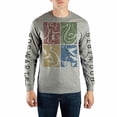 thumbnail image 2 of Grey Long Sleeve Harry Potter T-shirt with customized Hogwarts Crest-3XL, 2 of 3
