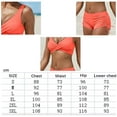 thumbnail image 4 of Women Sexy Bikini Bathing Suits Two Piece High Cut Straight Angle Bikini Swimsuit, 4 of 4