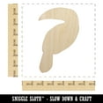 thumbnail image 2 of Toucan Solid Wood Shape Unfinished Piece Cutout Craft DIY Projects - 6.25 Inch Size - 1/4 Inch Thick, 2 of 7