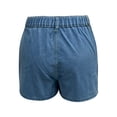 thumbnail image 7 of Stephy Women's Loose Wide Leg Denim Shorts Denim Shorts Casual Fashion Shorts Hot Pants Jean Shorts for Women, Blue, XXL, 7 of 7