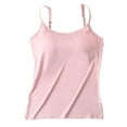 thumbnail image 6 of Daboom Women's Cotton Camisole Shelf Bra Spaghetti Straps Tank Top Built-in Bra Padded, 6 of 6