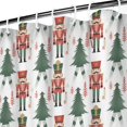 thumbnail image 2 of Shower Curtain for Bathroom Christmas Tree Gingerbread Man Shower Curtains Durable Simple Bathroom Curtains Hooks Included,72x72Inch, 2 of 5