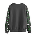 thumbnail image 5 of Cadancy St Patrick Shirts for Women Irish Shamrock Heart Graphic Long Sleeve Pullover Sweatshirts Crewneck Casual Loose Tops Fashion Funny Holiday Outfits, 5 of 5