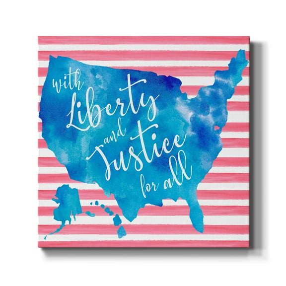 Wexford Home United We Stand I-Premium Gallery Wrapped Canvas, 10" x 10" - Ready to Hang