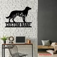 thumbnail image 4 of Craftnamesign Custom FLoral Chinook Dog Metal Wall Art LED Light, Flower Dog Lover Name Sign, 4 of 5