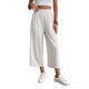 thumbnail image 3 of TaTaai Women's Plus Size Friendly Solid Wide Leg Pants Elastic Waist Casual Long Trousers with Pockets Breathable Soft All Match Daily Commute Bottoms Gift, 3 of 9