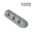thumbnail image 4 of Cable Organizer Silicone USB Cable Winder Desktop Tidy Management Clips Cabo Holder For Mouse Headphone PC Cord Wire Organisers Style B, 4 of 6