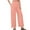 Pink, variant on cfhntfmh Lounge Pants for Women Flowy High Elastic Waisted Casual Pants Cotton Linen Soft Solid Wide Straight Leg Beach Trousers