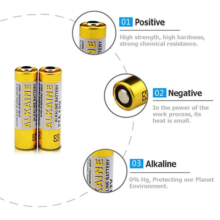 LiCB 27a 27A MN27 L828 AG27 12V Alkaline Battery (5-Pack) for Reliable  Power 