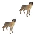 thumbnail image 1 of Guardoinrt Simulation Interactive Modèle de Figurines d'Animaux pour les Enfants Jouets Éducatifs Hurlant Loup Type un 2Set, 1 of 6