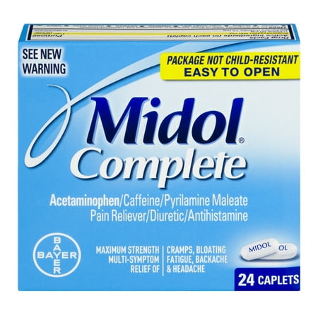Midol complet de secours Multi-Symptom, 24 count