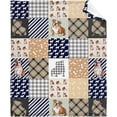 thumbnail image 4 of Cute Bulldog Blanket Gifts for Boys Girls, French Bulldog Throw Blanket for Kids English Bulldog Decor Plush Soft Lightweight Flannel Fleece Cute Dog Blankets Sheet for Sofa Chair Bed 50x40In, 4 of 6