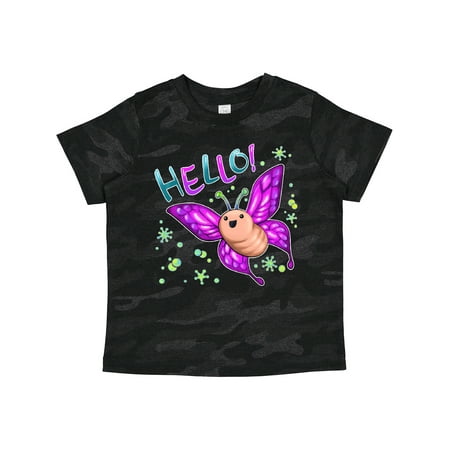 

Inktastic Cute Butterfly Says Hello Gift Toddler Boy or Toddler Girl T-Shirt