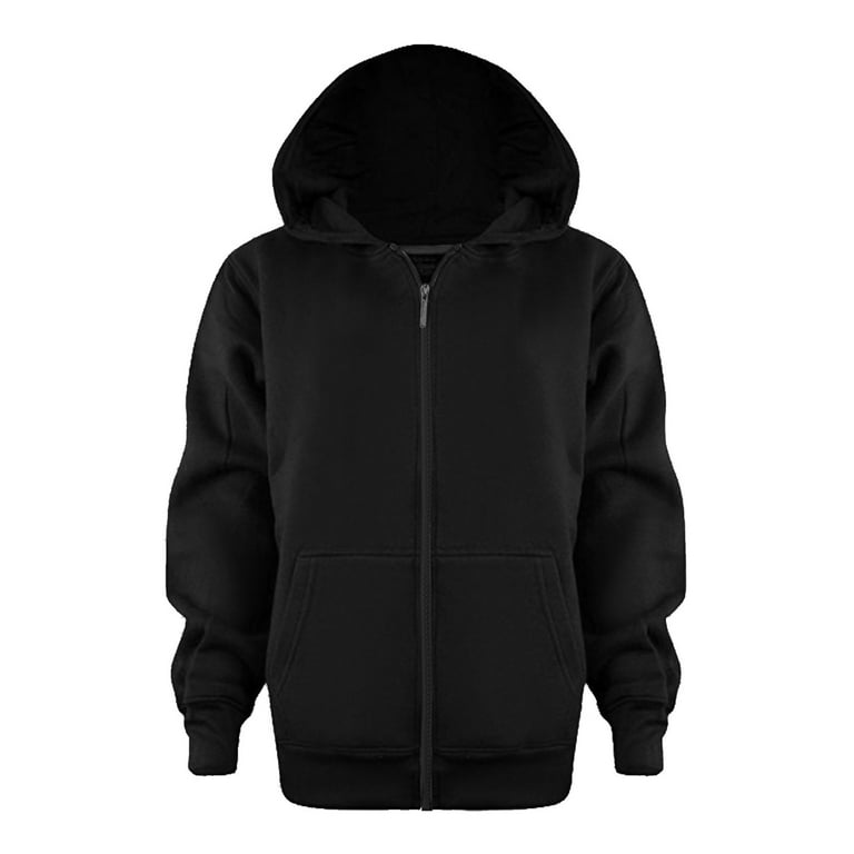 Boys Hoodie Cotton Jacket Zipper Long Sleeve Soft Warm Sweatshirt