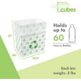 thumbnail image 4 of Clean Cubes 13-Gallon Pop-Up Trash Bins, 3-Pack, Recycle – Disposable, Collapsible, with Fitted Trash Bags, 4 of 7