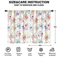 thumbnail image 2 of Blackout Kids Curtains,Pioneer Flower Floral Print Pattern Childrens Insulated Curtains Set Of 2,Bedroom Essentials,Toddler Room Decor 42"x63", 2 of 5