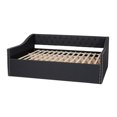 thumbnail image 3 of Bowery Hill Full Size Upholstered Daybed with Button Tufting, Dark Grey, 3 of 9