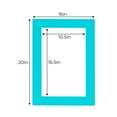 thumbnail image 3 of Teal Acid Free 16x20 Picture Frame Mats with White Core Bevel Cut for 11x17 Pictures - Fits 16x20, 3 of 4