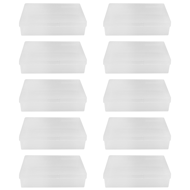 10Pcs Box Trading Card Case Clear Plastic Storage Box